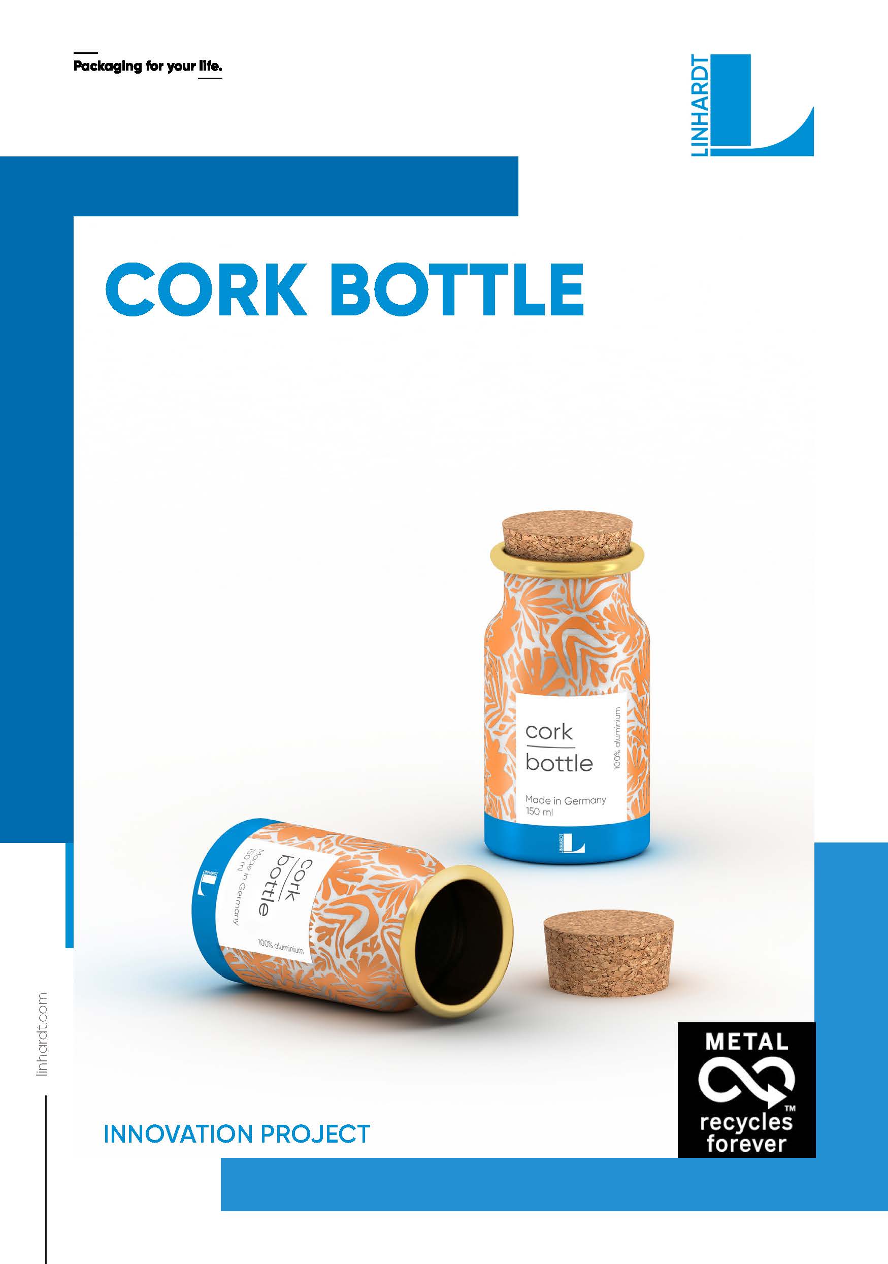 CORK STOPPER IN ALUMINUM BOTTLE AN INNOVATION BY LINHARDT Packaging